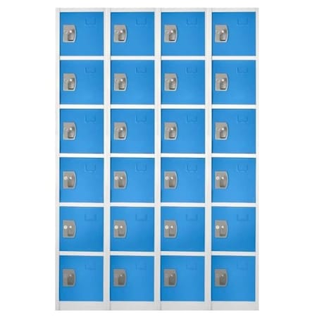 Adiroffice 12 in W, 12 in D, 72 in H, Steel ADI629-206-BLU-4PK
